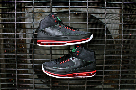 Air Jordan 2.0 Black Varsity Red Classic Green White 2