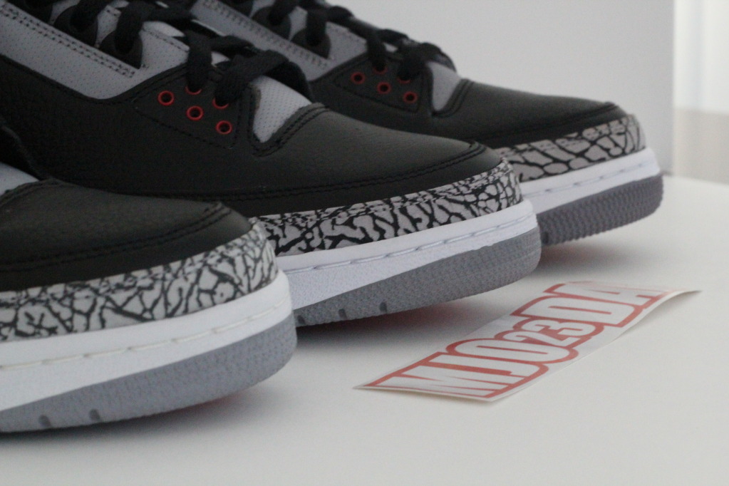 Air Jordan Iii Black Cement 2001 2008 2011 Comparison 6