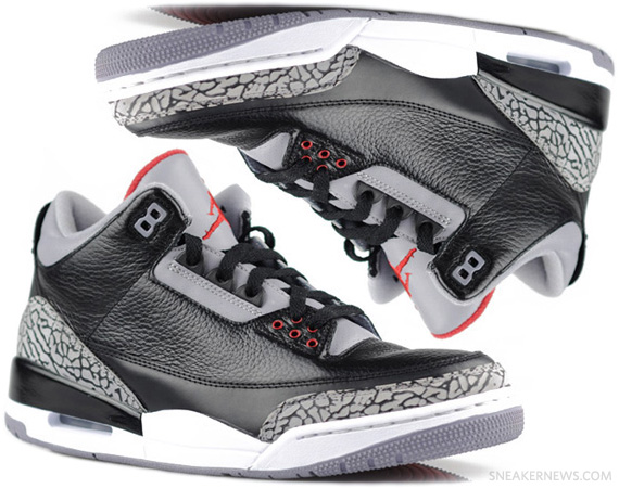 Air Jordan III Black – Cement – 2011 Retro | New Photos