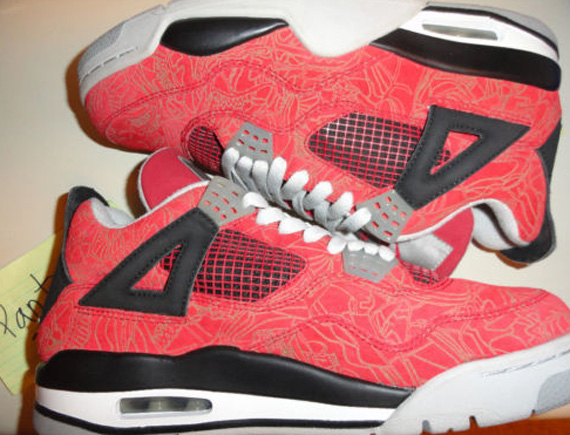 Air Jordan Iv Laser Varsity Red Sample Ebay Pantsag 06