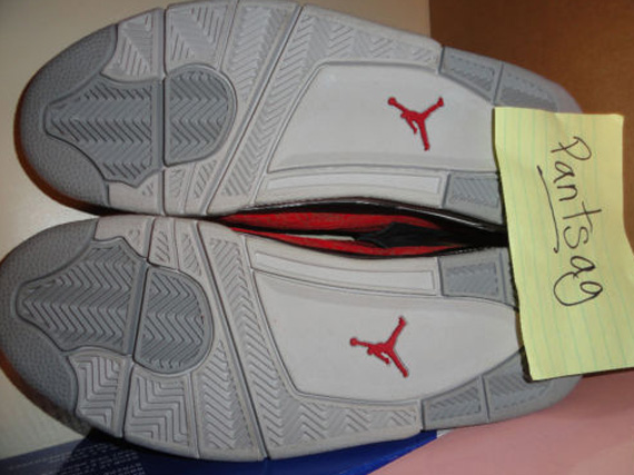 Air Jordan Iv Laser Varsity Red Sample Ebay Pantsag 07