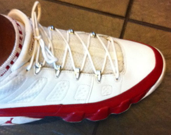 Air Jordan Ix Low White Red Sample 01