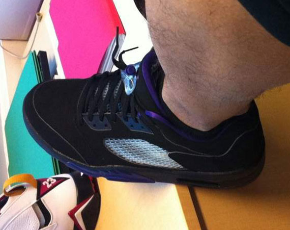 Air Jordan V Low Black Purple 03