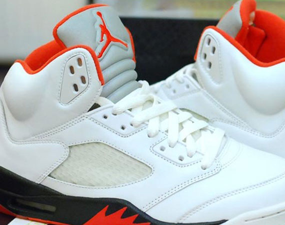 Air Jordan V Retro - White - Black - Red | Unreleased Sample