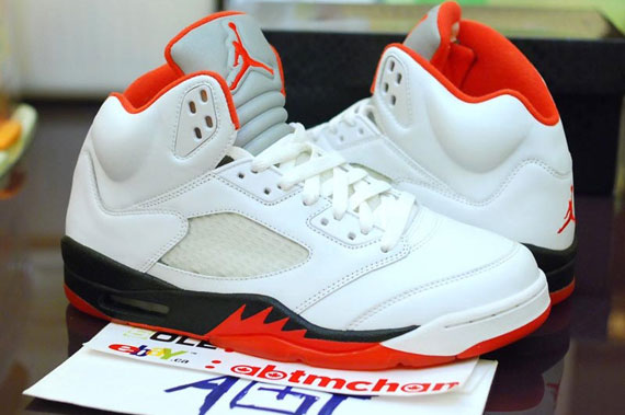 Air Jordan V Retro Trial Sample White Black Red 04