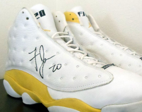 Air Jordan XIII – Fred Jones Autographed Game-Worn PE