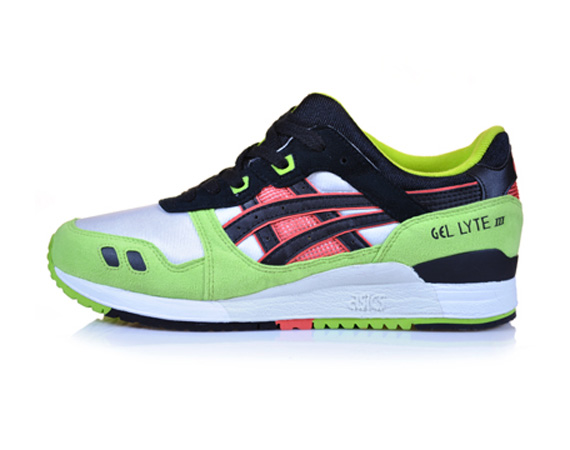 Asics Gel Lyte Iii Lime White Black Orange July 2011 Hanon 02