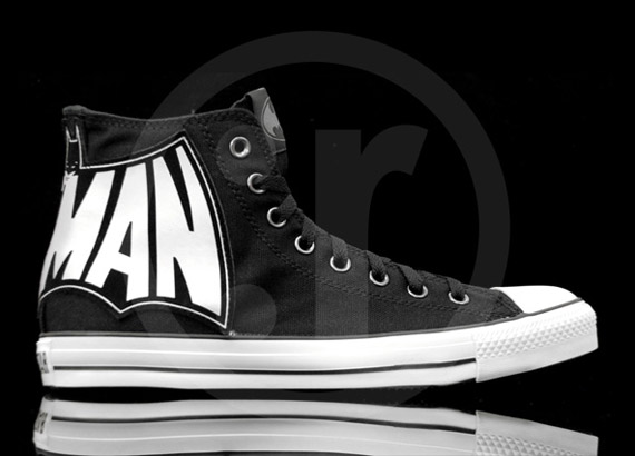 Batman X Converse Chuck Taylor High Black White 1