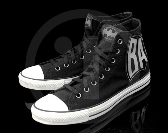 Batman X Converse Chuck Taylor High Black White 2