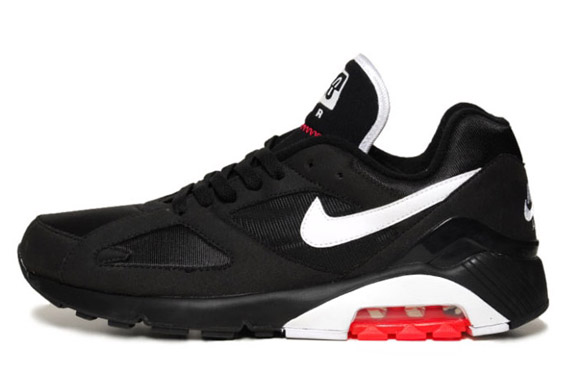 Nike Air 180 Black White Solar Red 2