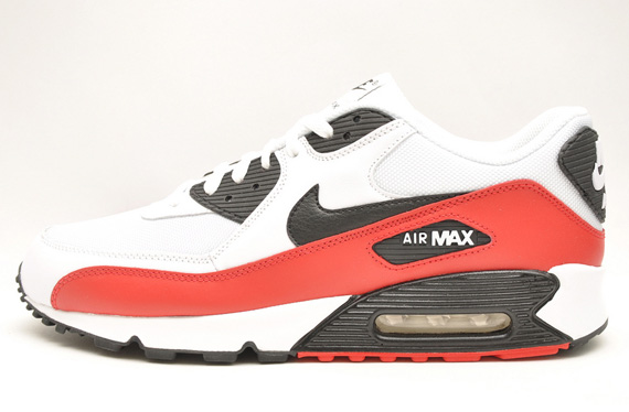 Nike Air Max 90 White Black Sport Red Rps 02