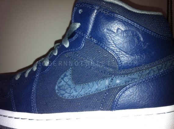 Air Jordan 1 Phat High - Navy - Elephant Swoosh