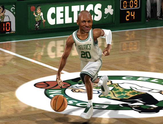 Air Jordan 2011 Ray Allen PEs in NBA Jam