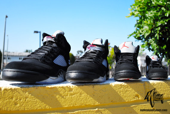 Air Jordan V Retro - Black - Metallic Silver | Full Family Sizes