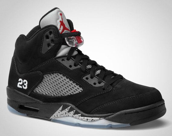 Air Jordan V Black Metallic Silver Official Images 2