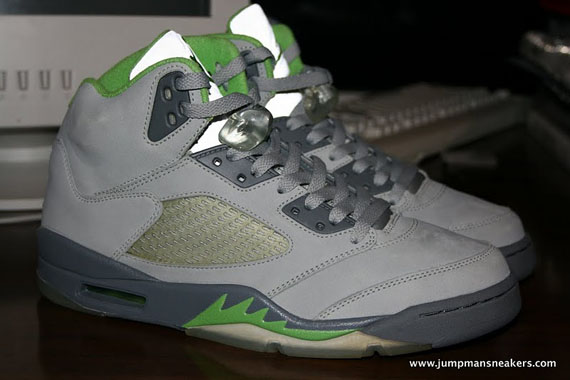 Air Jordan V Green Bean No 3m Sample 02