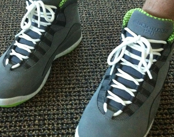 Air Jordan X - Grey - Green - White