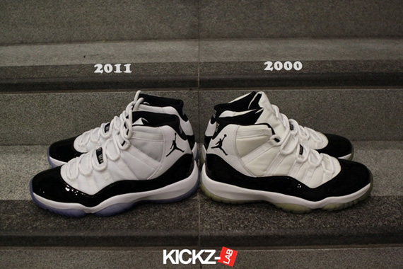 Air Jordan Xi Concord 2000 2011 Comparison 01