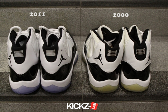 Air Jordan Xi Concord 2000 2011 Comparison 03