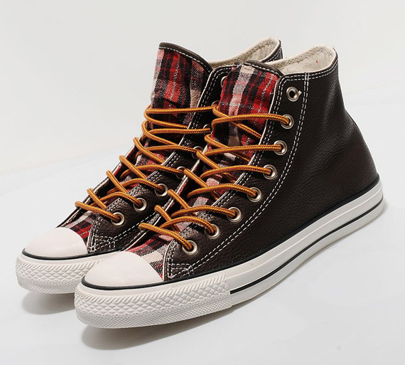 Converse All Star Hi Leather Plaid Workboot 04