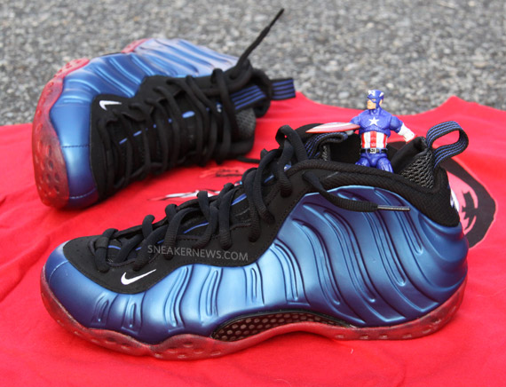 Nike Air Foamposite One Captain America Dr Doom Sole Swap Customs 5