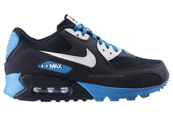 Nike Air Max 90 Euro Black Navy 3d 02