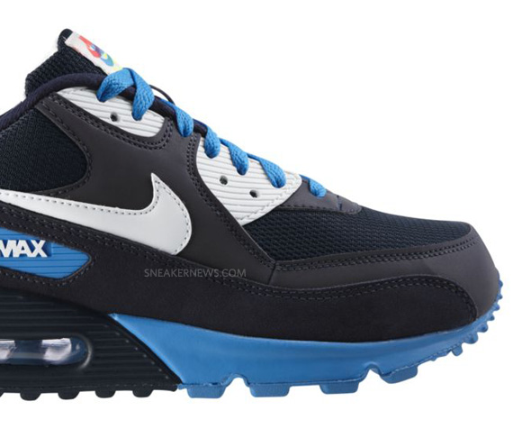 Nike Air Max 90 Euro Black Navy 3d 03