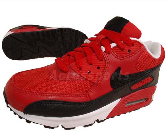 Nike Wmns Air Max 90 Varsity Red Black Id4shoes 02