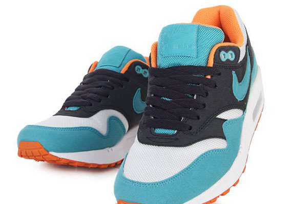 Nike WMNS Air Max 1 - Grid Blue - White - Orange