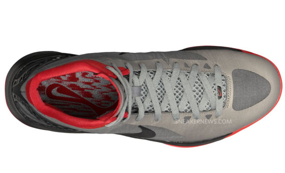 Nike Zoom Hyperdunk 2011 Cool Grey Black Sport Red 02