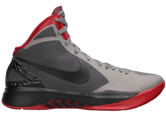 Nike Zoom Hyperdunk 2011 Cool Grey Black Sport Red 04