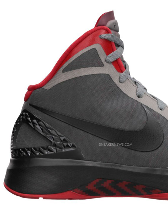 Nike Zoom Hyperdunk 2011 Cool Grey Black Sport Red 06