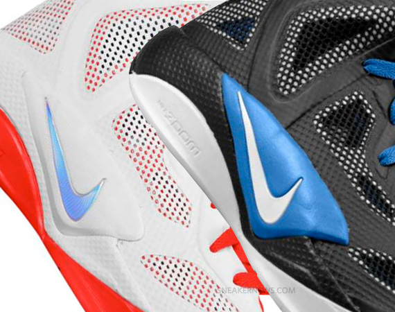 Nike Zoom Hyperfuse 2011 - White - Sport Red + Black - Varsity Royal