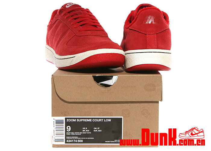 Nike Zoom Supreme Court Low Sport Red Summit White 6