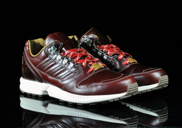 Adidas Zx 8000 Leder Braun Rot B2