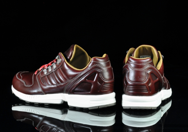Adidas Zx 8000 Leder Braun Rot B3