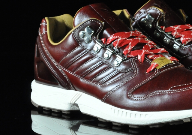 Adidas Zx 8000 Leder Braun Rot B6