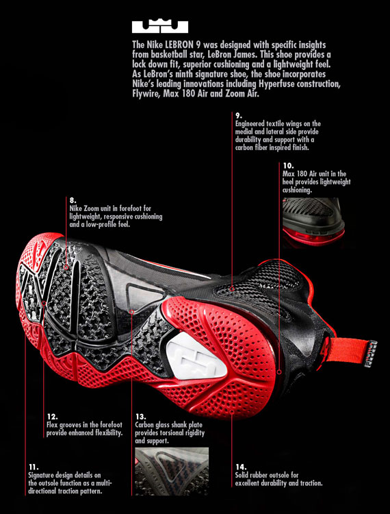 Lebron 9 Tech Sheet 1