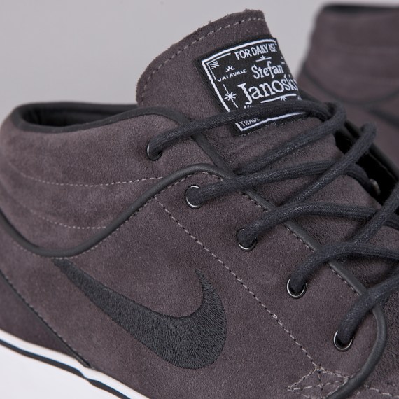 Nike Sb Janoski Mid Midnight Fog Black White  5440