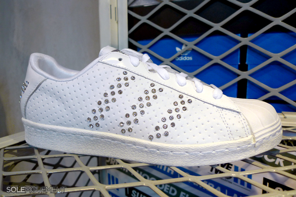 Adidas Originals Superstar Xl White Swarovski Crystal Studs 2
