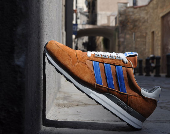 adidas Originals ZX 500 – Rust Brown – Blue