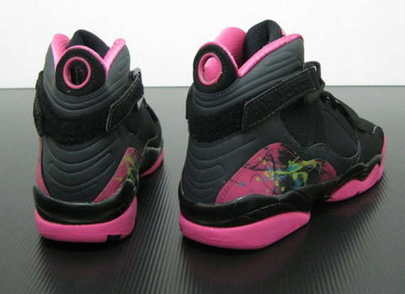 Air Jordan 8.0 Gs Black Pink 06