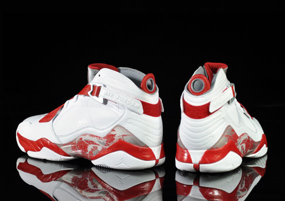 Air Jordan 8.0 White Red Silver 05