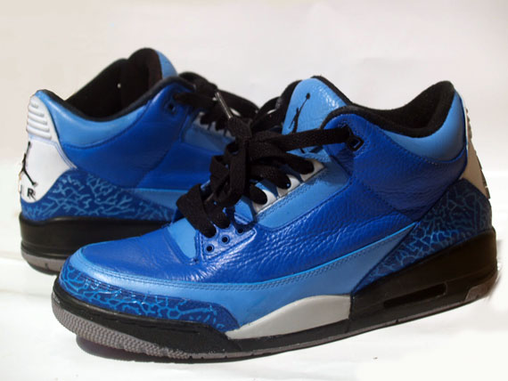 Air Jordan Iii Blue Black Custom By Damien 04