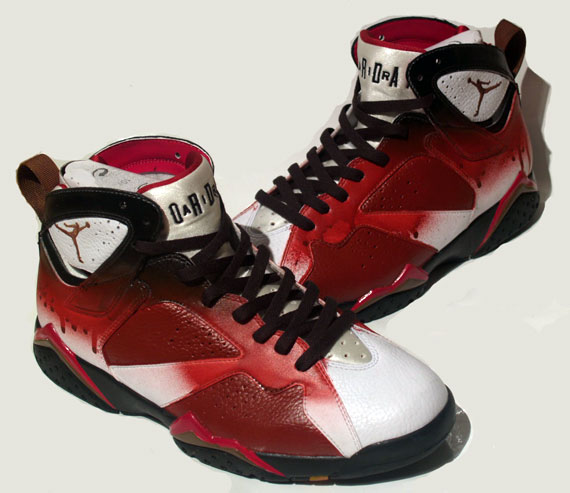 Air Jordan Vii Blood Splatter Custom By Damien 04