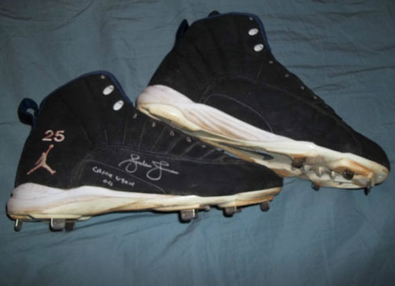 Air Jordan XII - Andruw Jones Autographed Game Worn PE