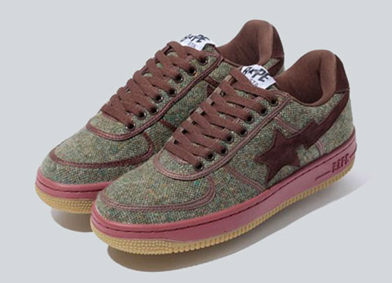 A Bathing Ape Donegal Tweed Bape Sta