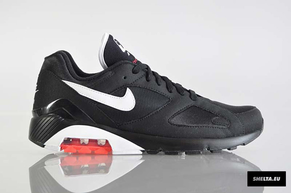 Nike Air 180 Black White Solar Red Shelta 01