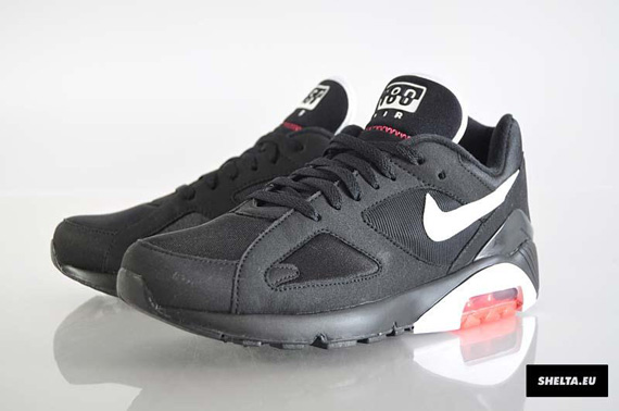 Nike Air 180 Black White Solar Red Shelta 11