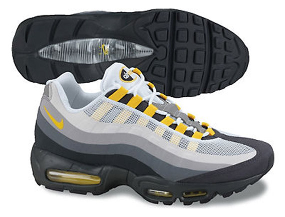 Nike Air Max 95 No Sew Anthracite Cool Grey Wolf Grey Varsity Maize